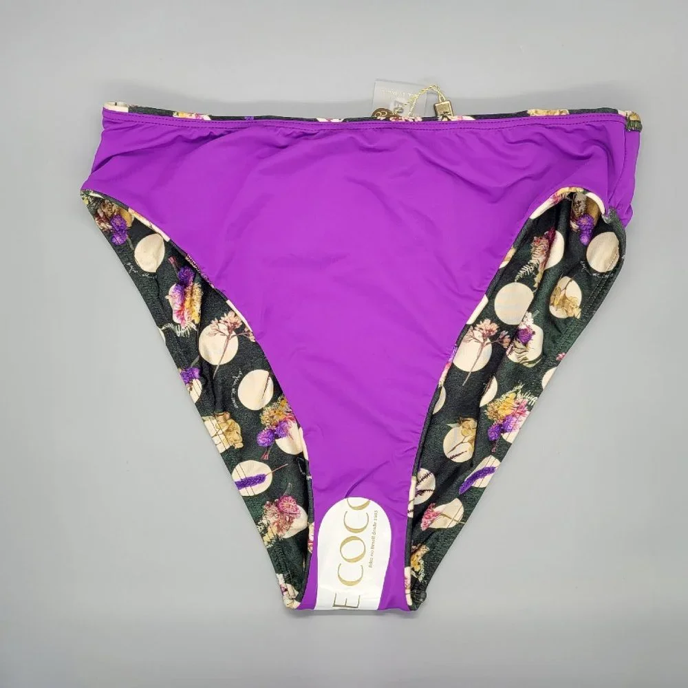 Agua de Coco Green Dried Flowers Bikini Bottom - Picture 4 of 14